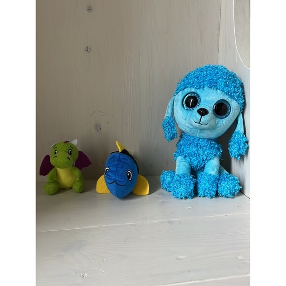 Ty Beanie Mandy The Poodle Plush Dog Dinosaur Fish Stuffed Animal Christmas Gift - Picture 1 of 8
